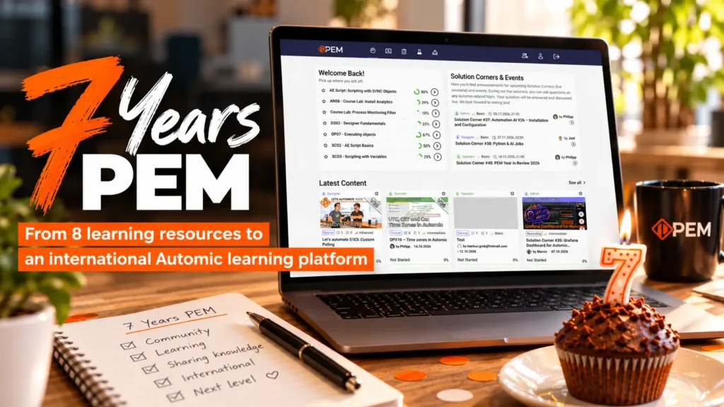 7 Years of PEM: From 8 Learning Resources to an International Automic Community